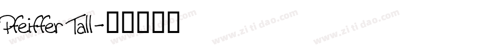 Pfeiffer Tall字体转换